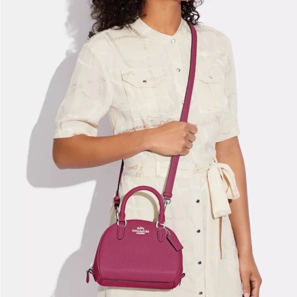 Coach Light Raspberry Sydney Satchel - Picture 5 of 6
